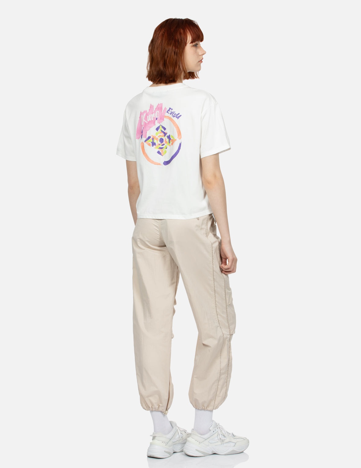 Brush Art Kamon Ruched Fashion Fit T-Shirt - 3