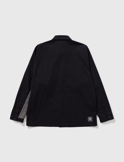 Uniform Experiment CABLE KNIT SLEEVE PANEL SHIRT outlook