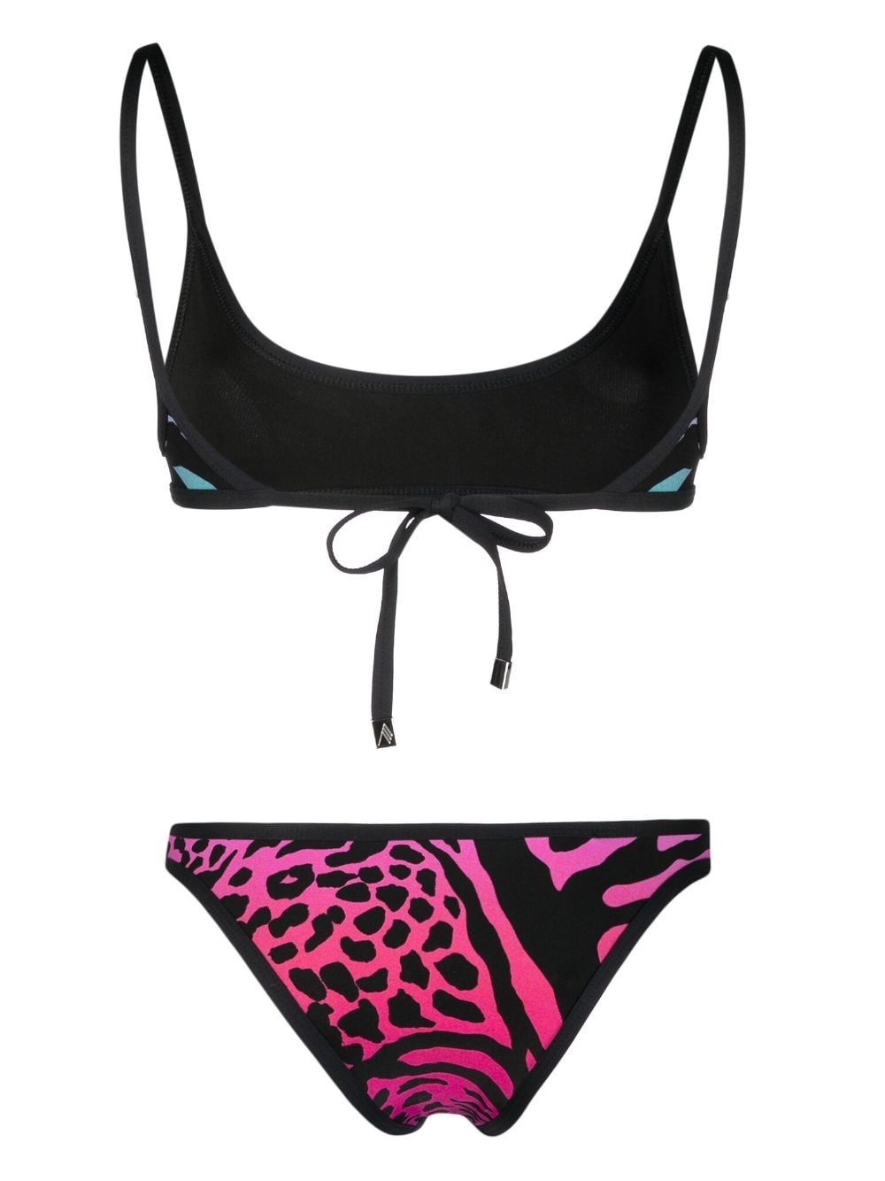 gradient animal print bikini - 2