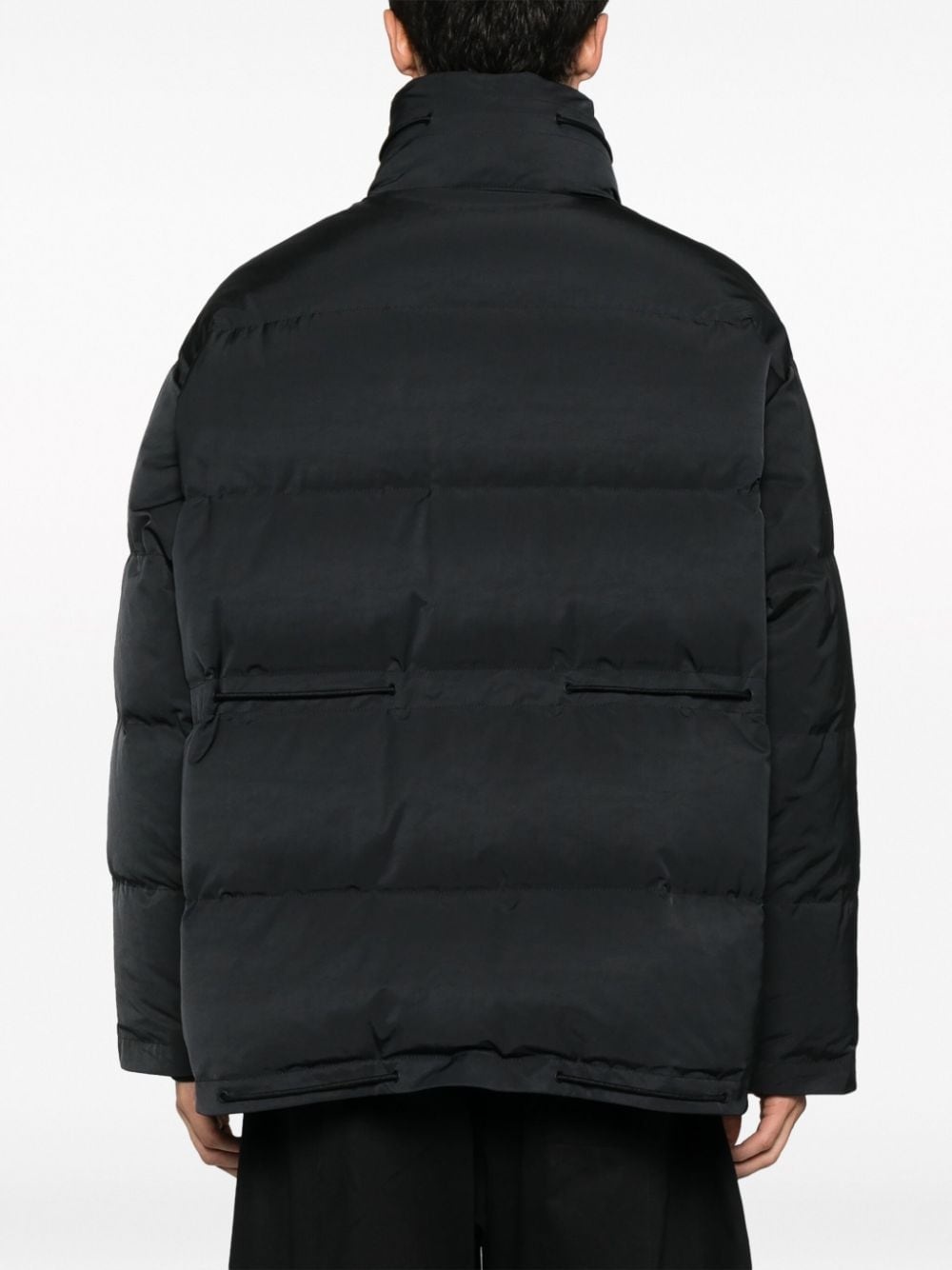 logo-print padded jacket - 4