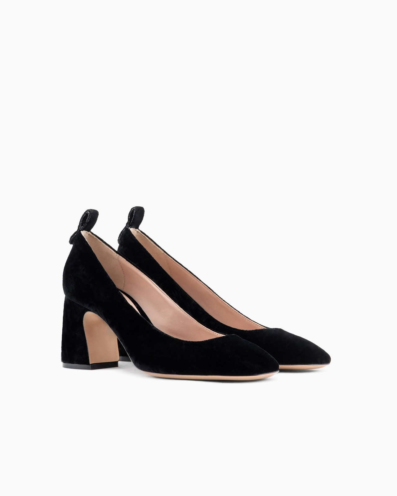 Textured velvet court shoes - 2