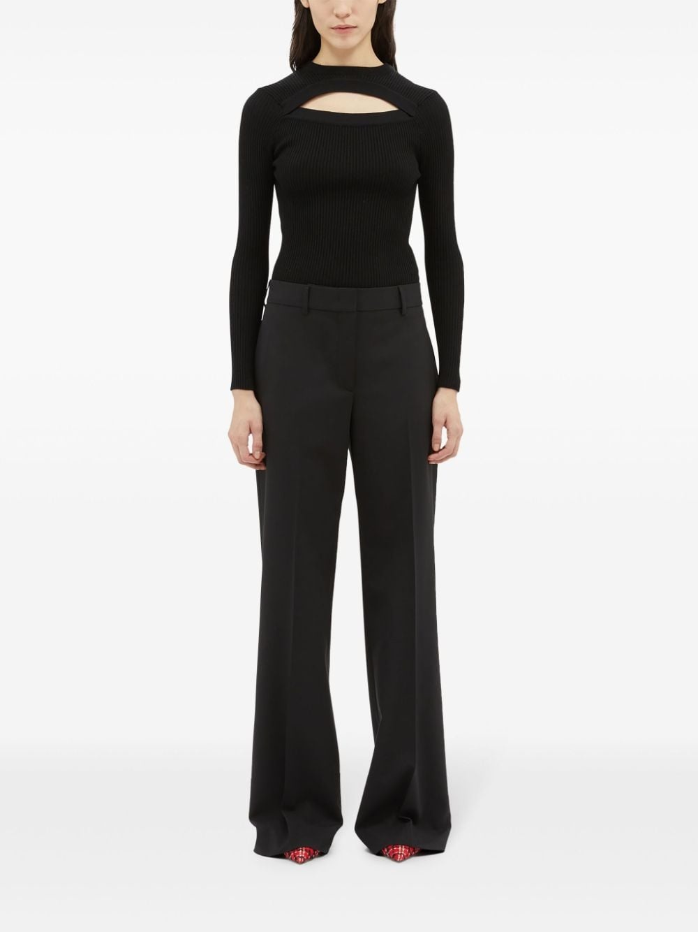 tailored cotton trousers - 3