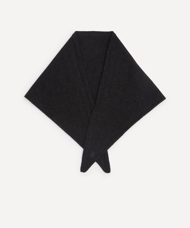 Grey Prima Wool Triangle Scarf 1