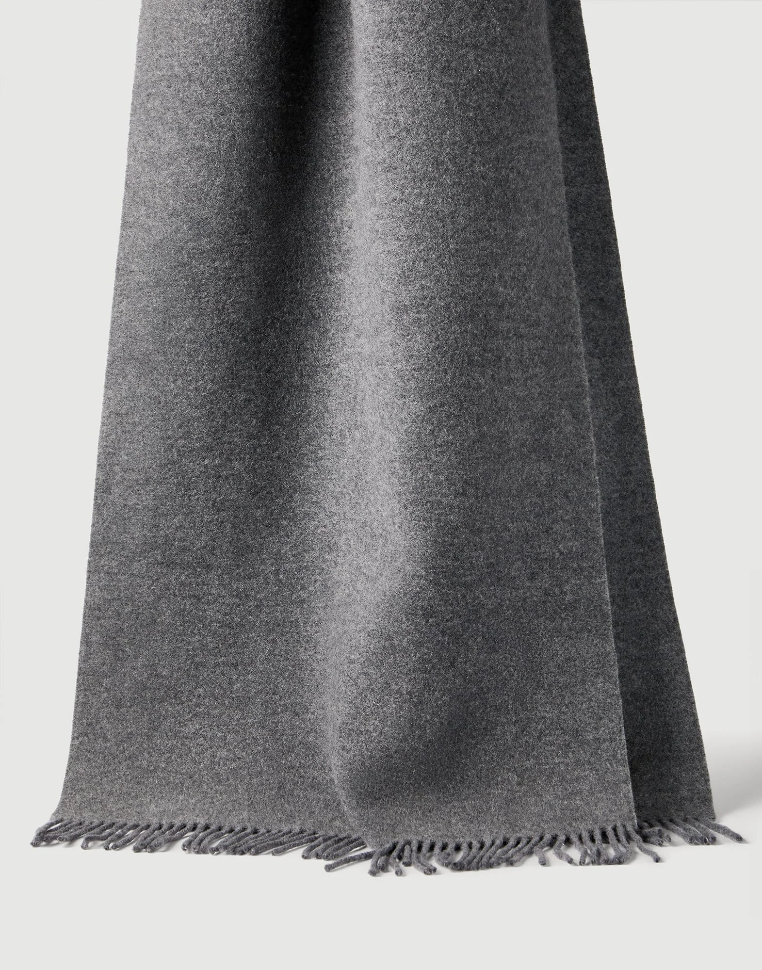 Hooded wool and cashmere knit scarf - 1