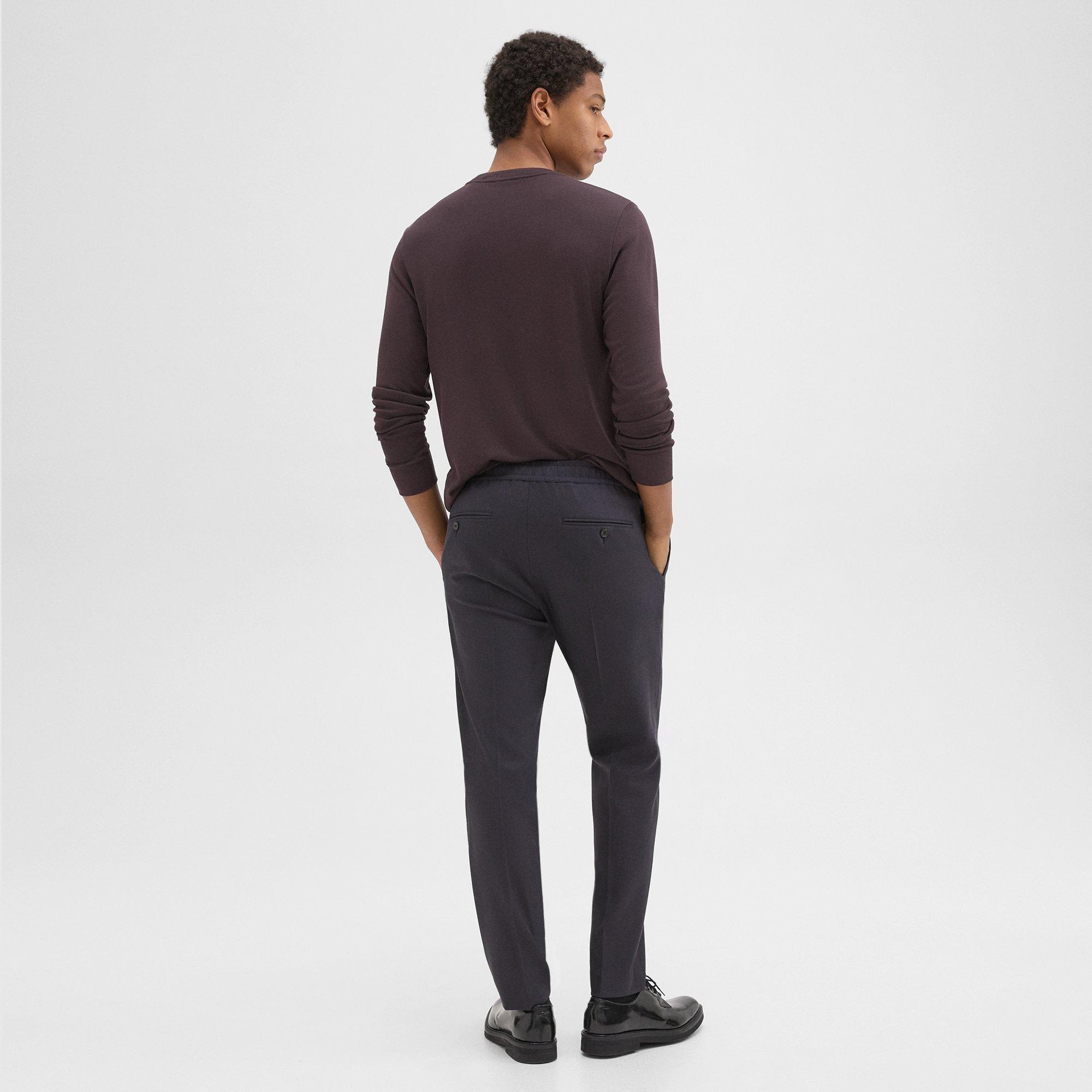 Larin Drawstring Pant in Stretch Flannel - 4