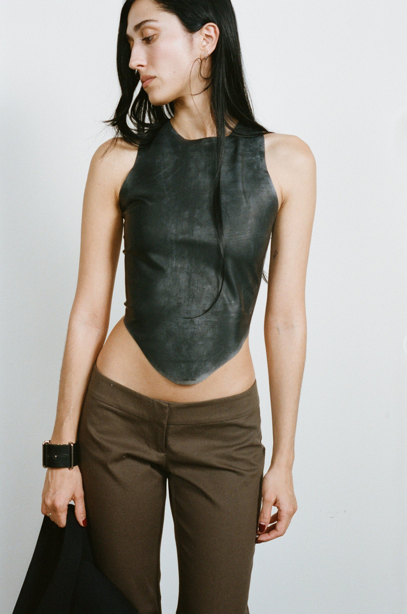 miaou JINX TANK - BLACK LATEX outlook