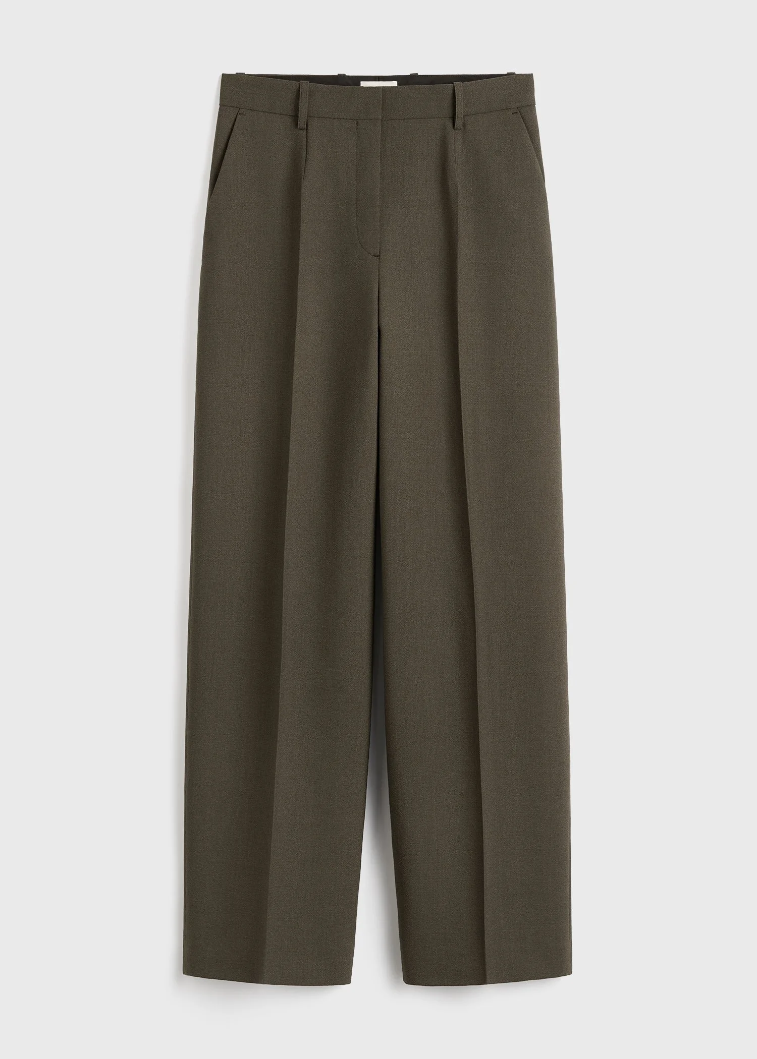 Wide tailored trousers forest - 1