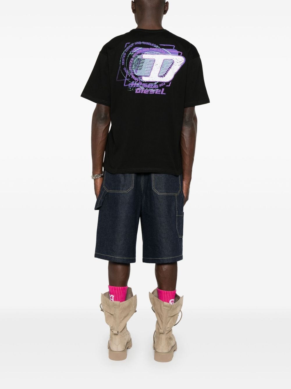 flocked-logo T-shirt - 2