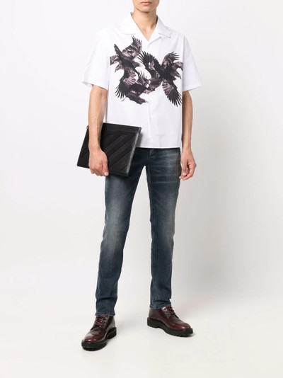 Neil Barrett bird print shirt outlook