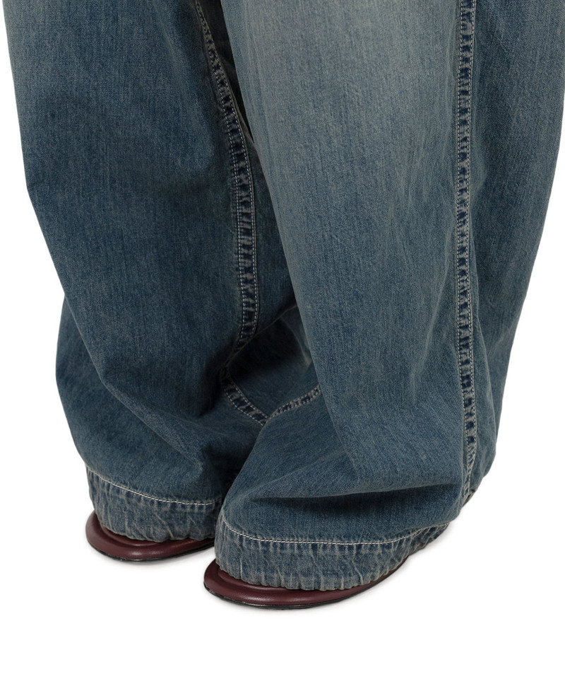 Light Denim Wide Pants 16
