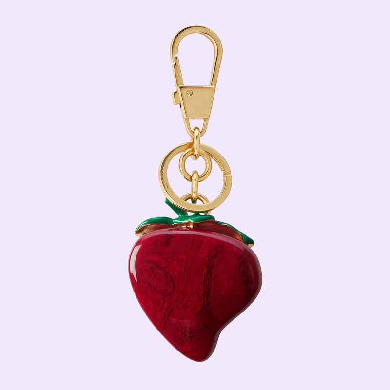 GUCCI Gucci bee strawberry-shaped keychain outlook