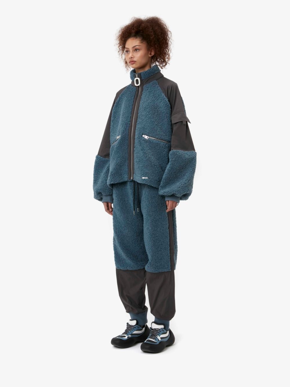 COLOUR BLOCK TRACK TOP JACKET - 4