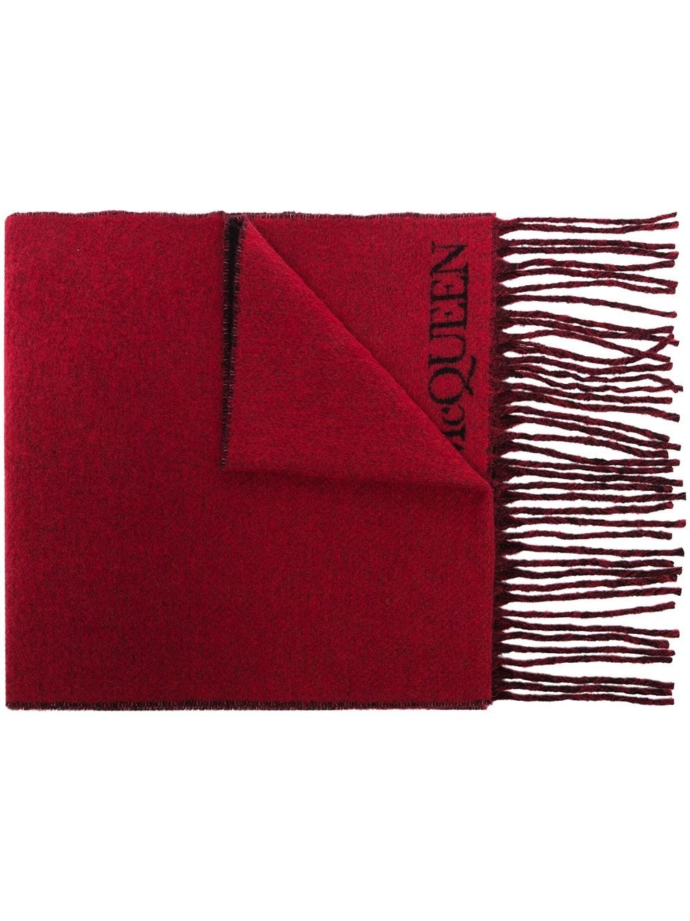 Blown Up intarsia-knit scarf - 1