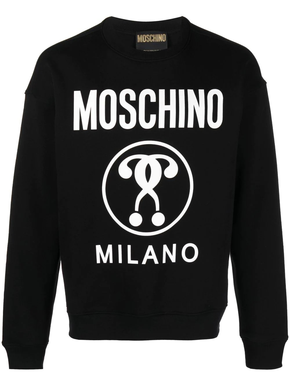 logo-print cotton sweatshirt - 1