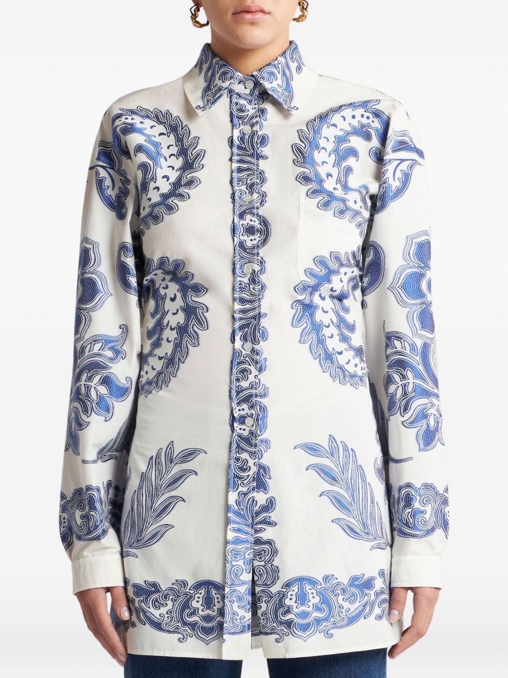 floral-print shirt - 2