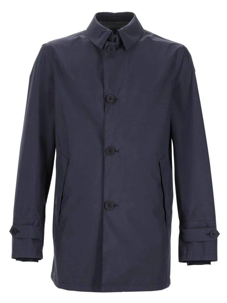 Herno Men Giacca Impermeabile Con Colletto - 1