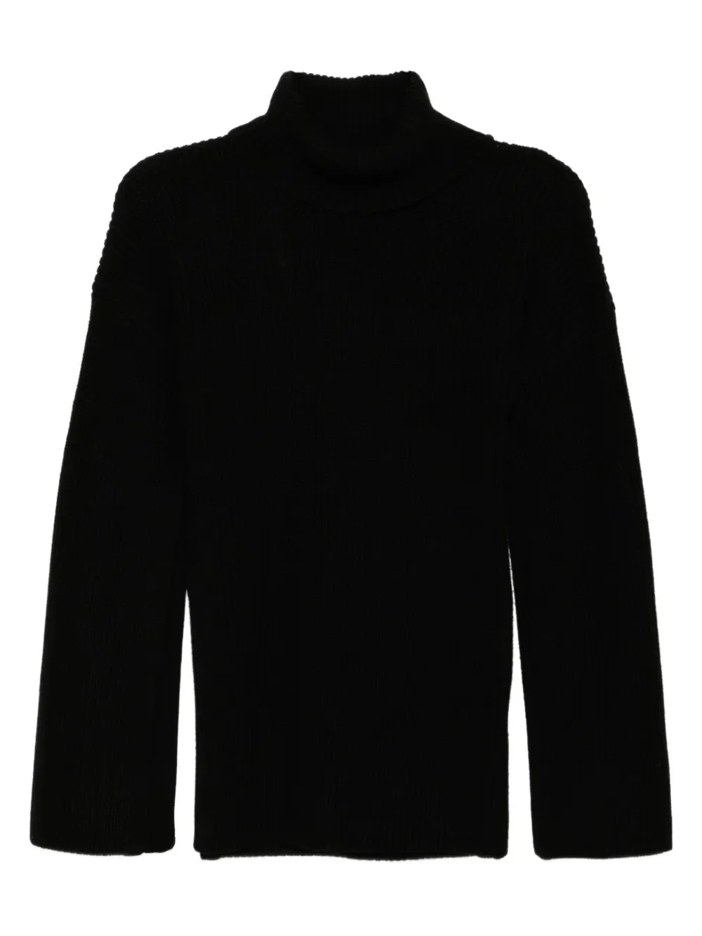 Slit Sleeve Knit in Black - 1