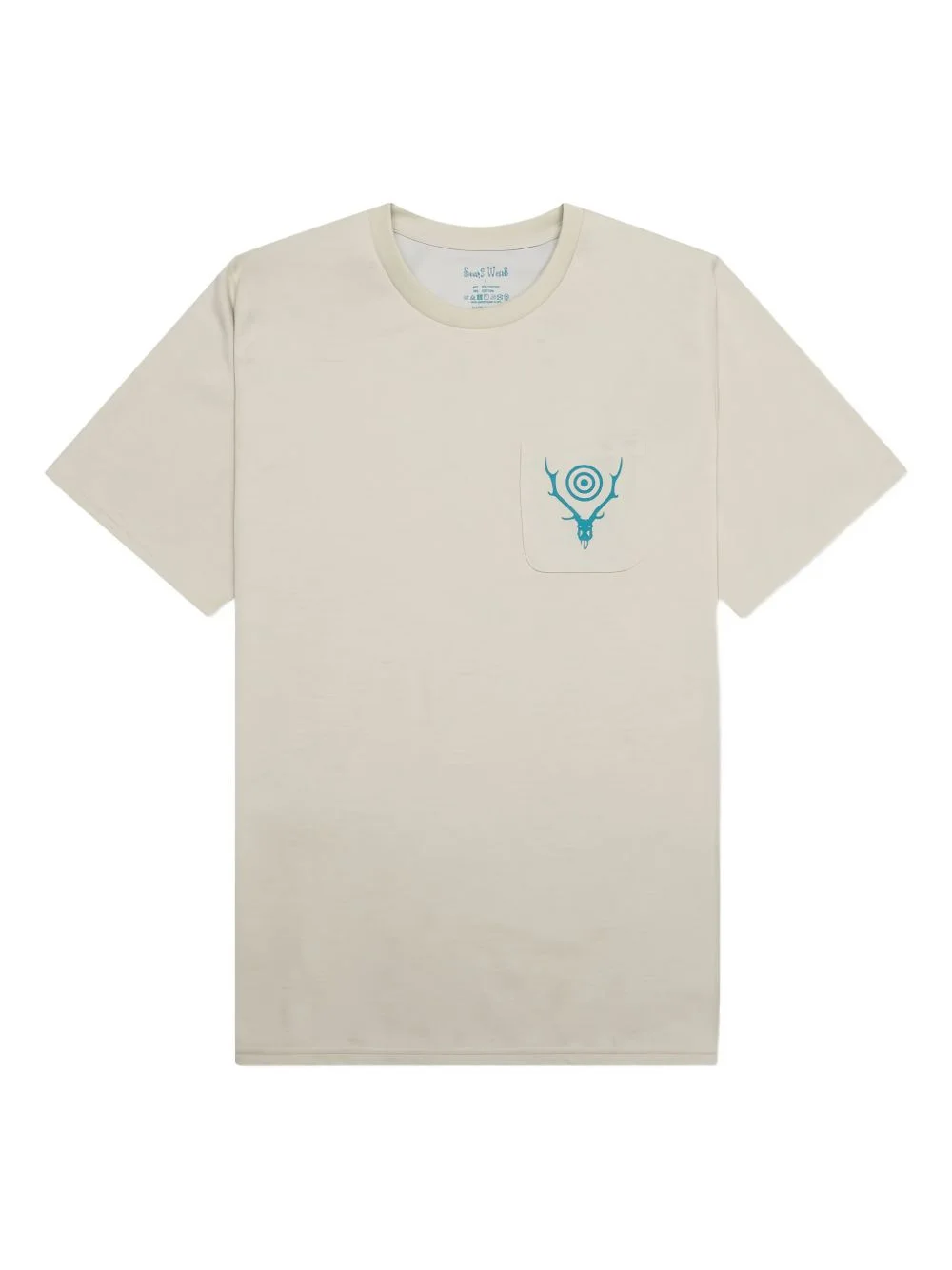 logo-print pocket T-shirt - 1
