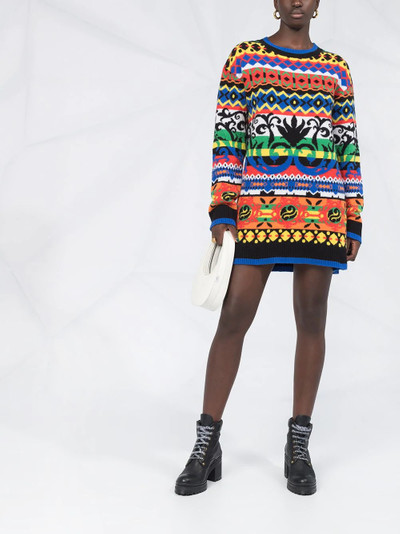 Moschino virgin wool knitted dress outlook