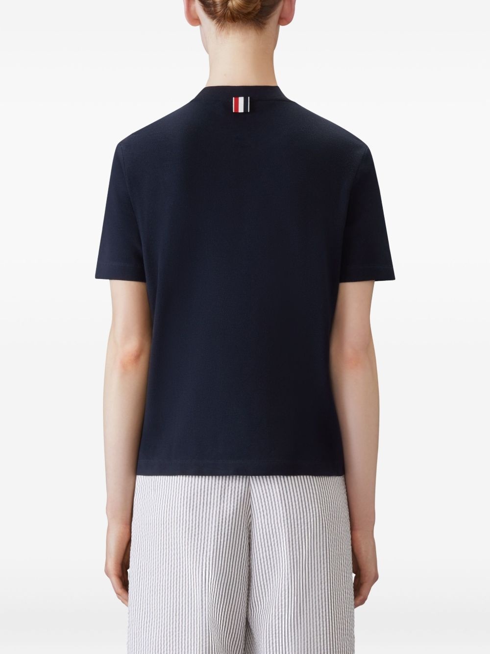 crew-neck stripe-detail T-shirt - 4