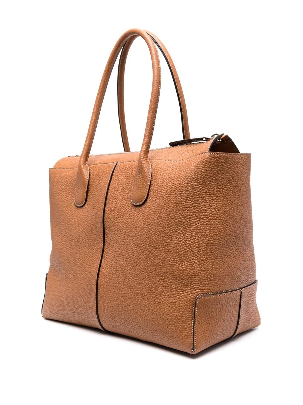 logo-patch leather tote bag - 3