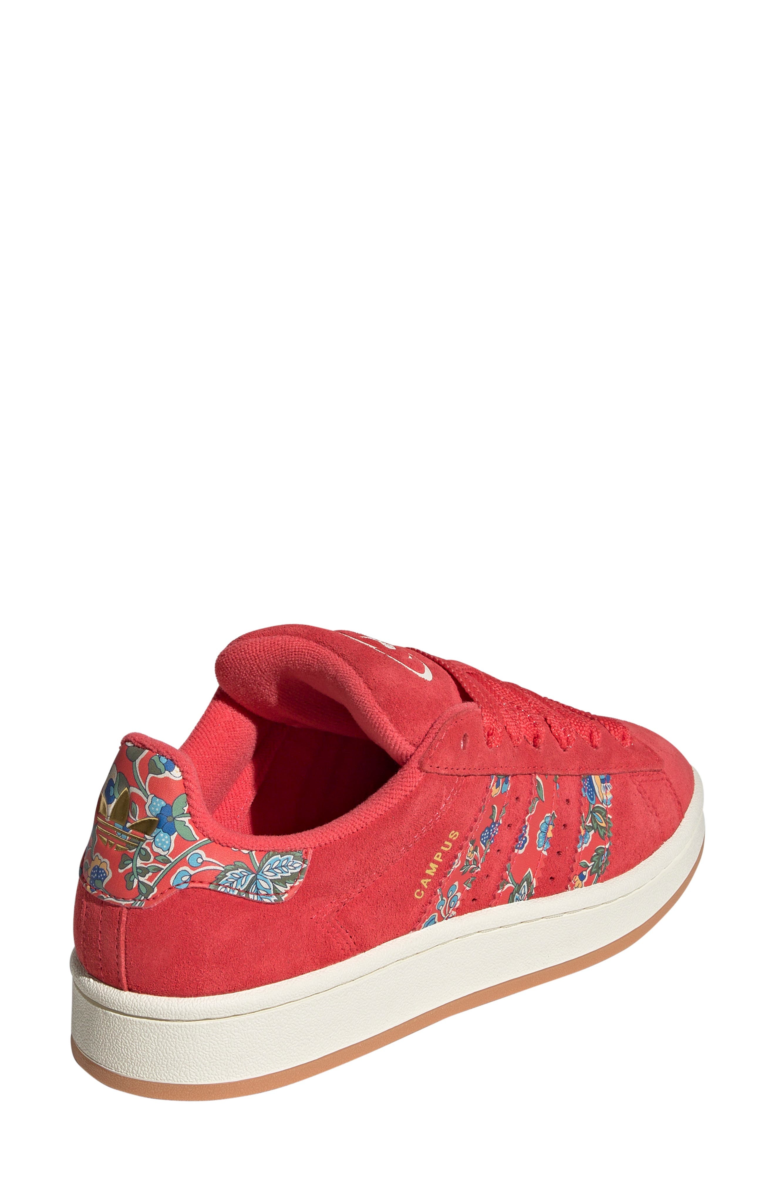 adidas x Liberty London Campus 00s Sneaker in Lucid Red/Cream White/Gold at Nordstrom - 2