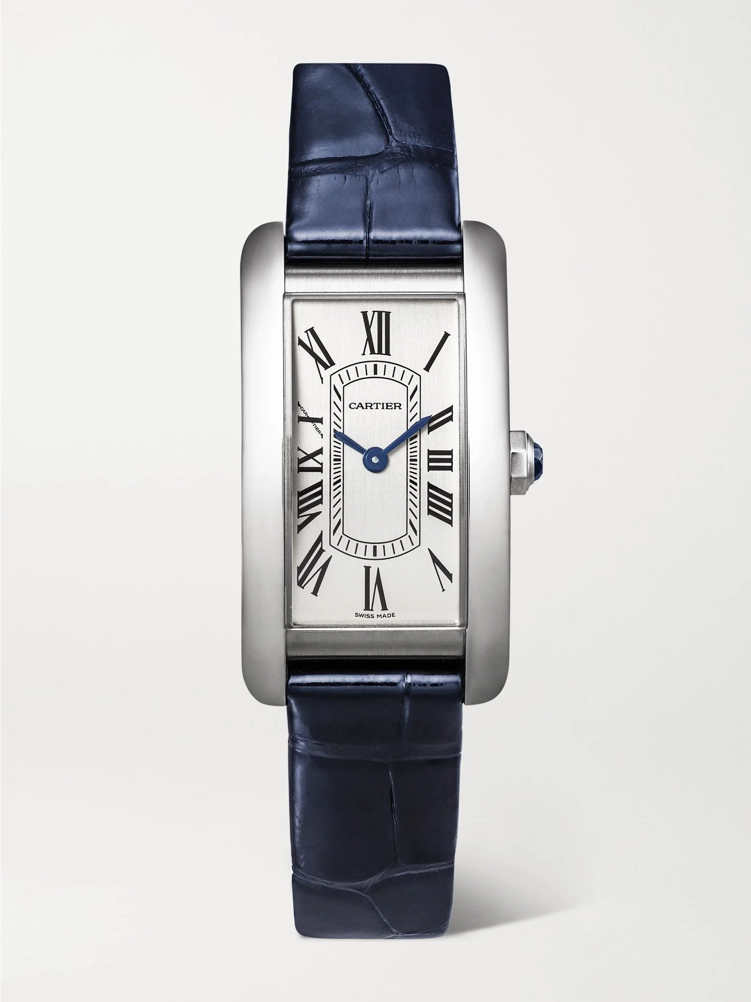 Tank Américaine small stainless steel watch Silver - 1