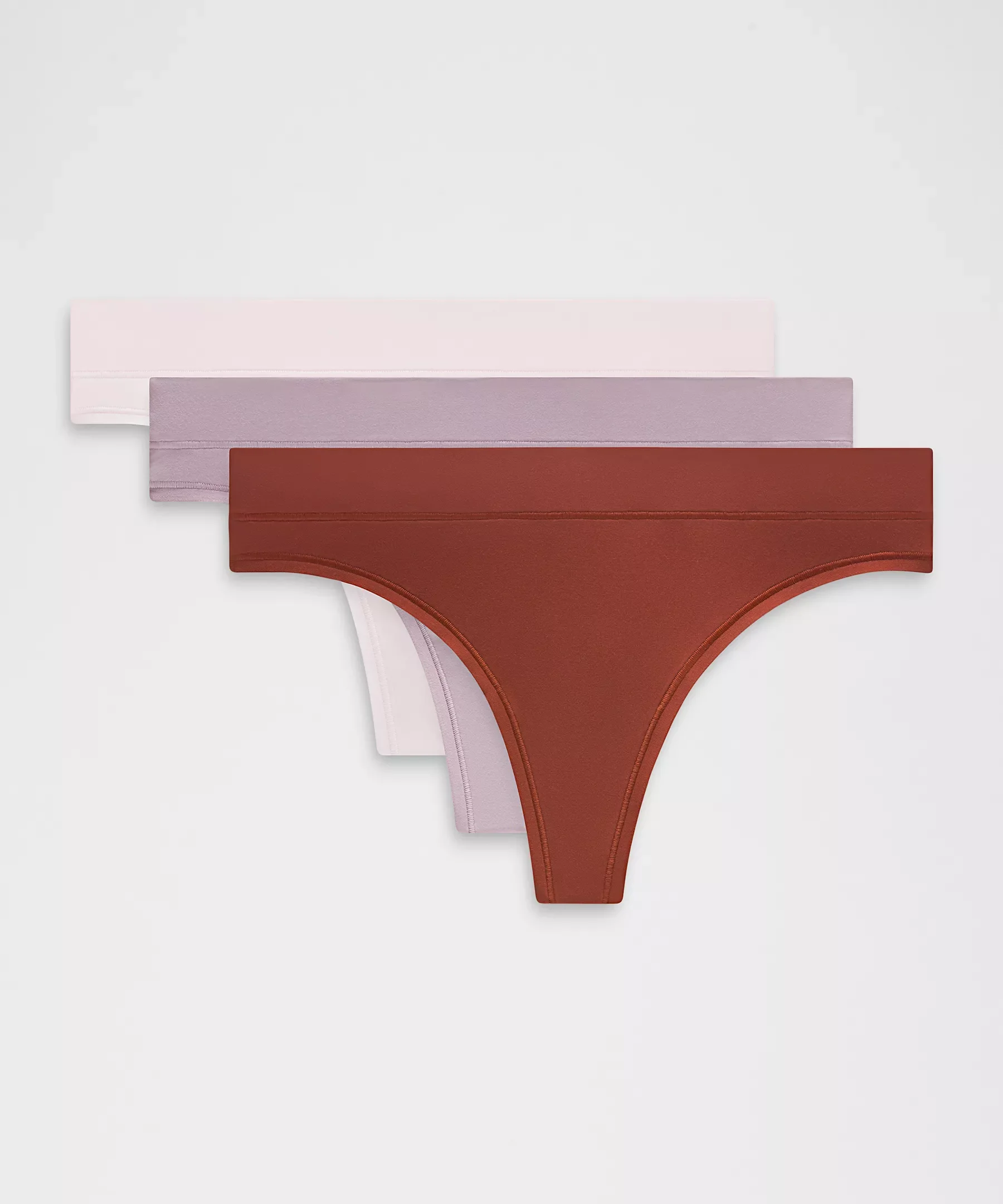 UnderEase Mid-Rise Thong Underwear *3 Pack - 1