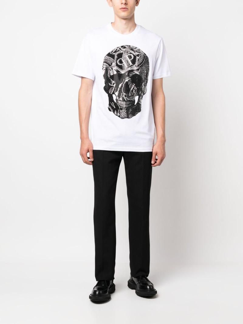 PHILIPP PLEIN SS Snake round-neck T-shirt outlook