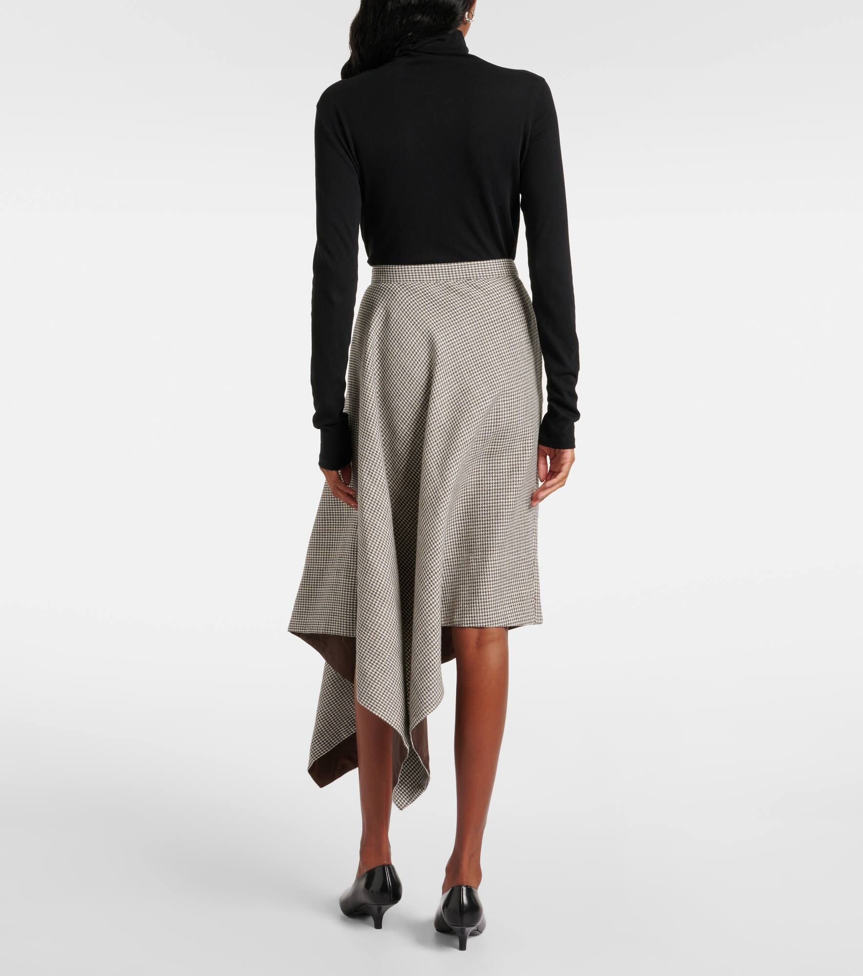 Mouline Duparc wool-blend midi skirt - 3