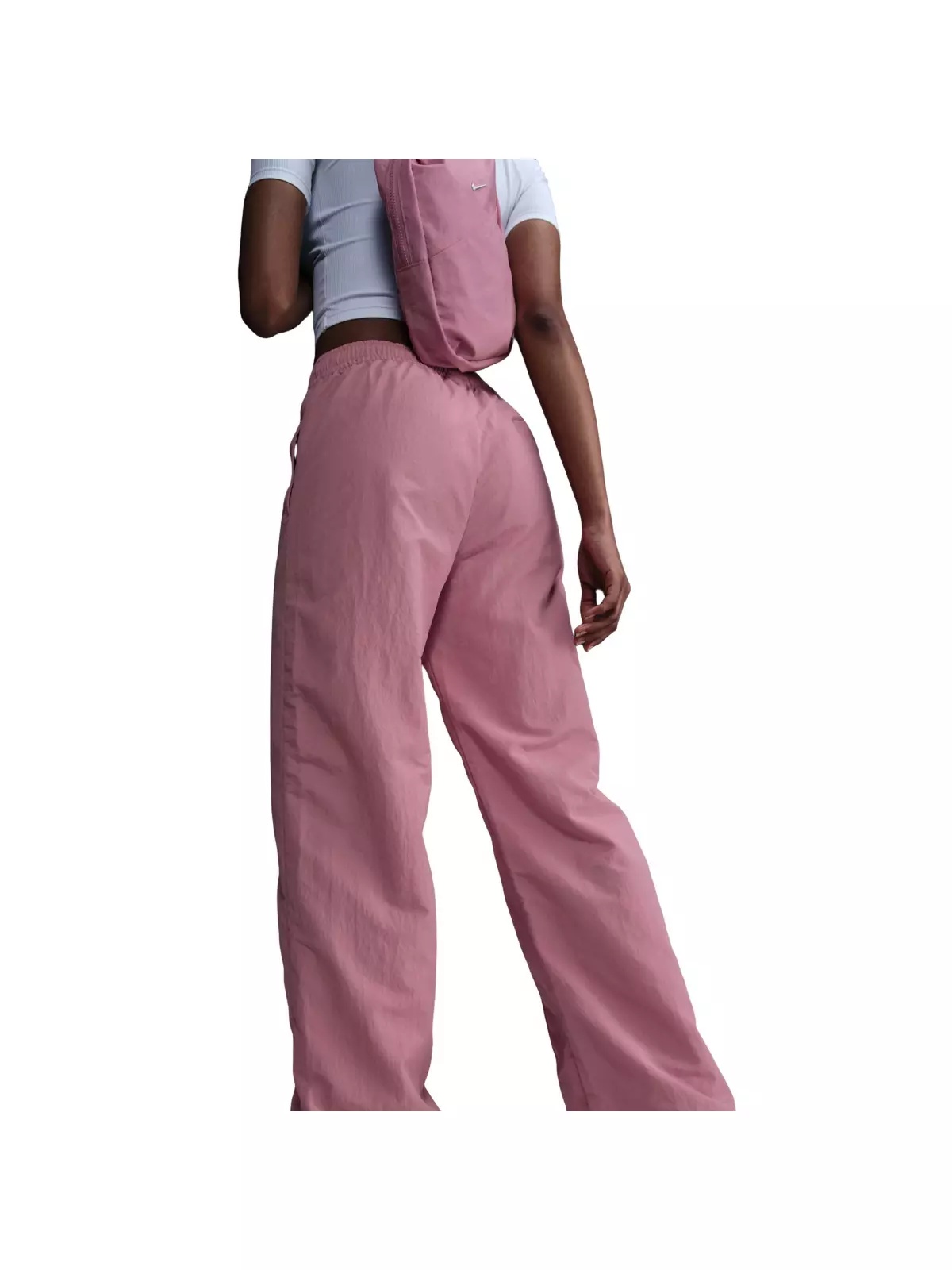 Women's Sportswear Everything Wovens Mid-Rise Open-Hem Pants - Pink - 2
