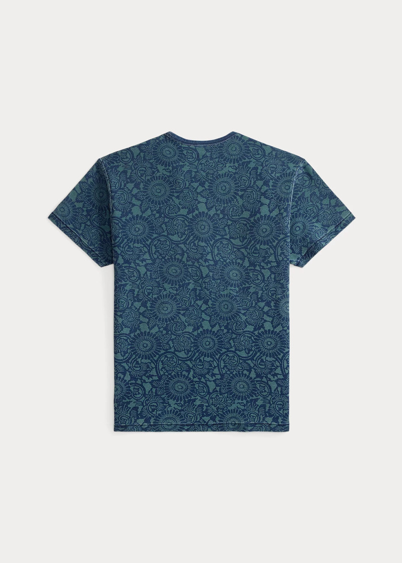 RRL by Ralph Lauren Indigo Print Jersey T-Shirt outlook