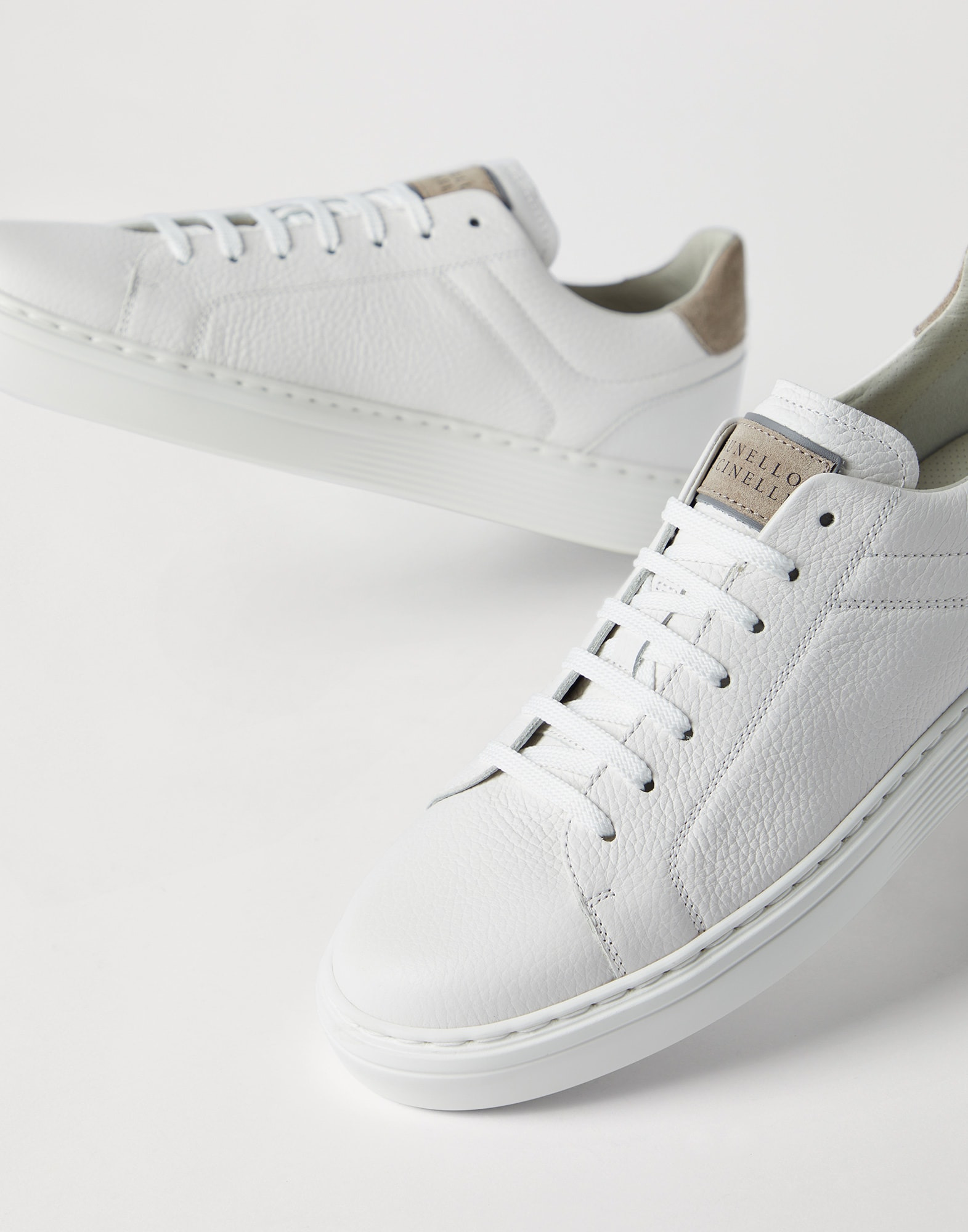 Grained calfskin sneakers - 3