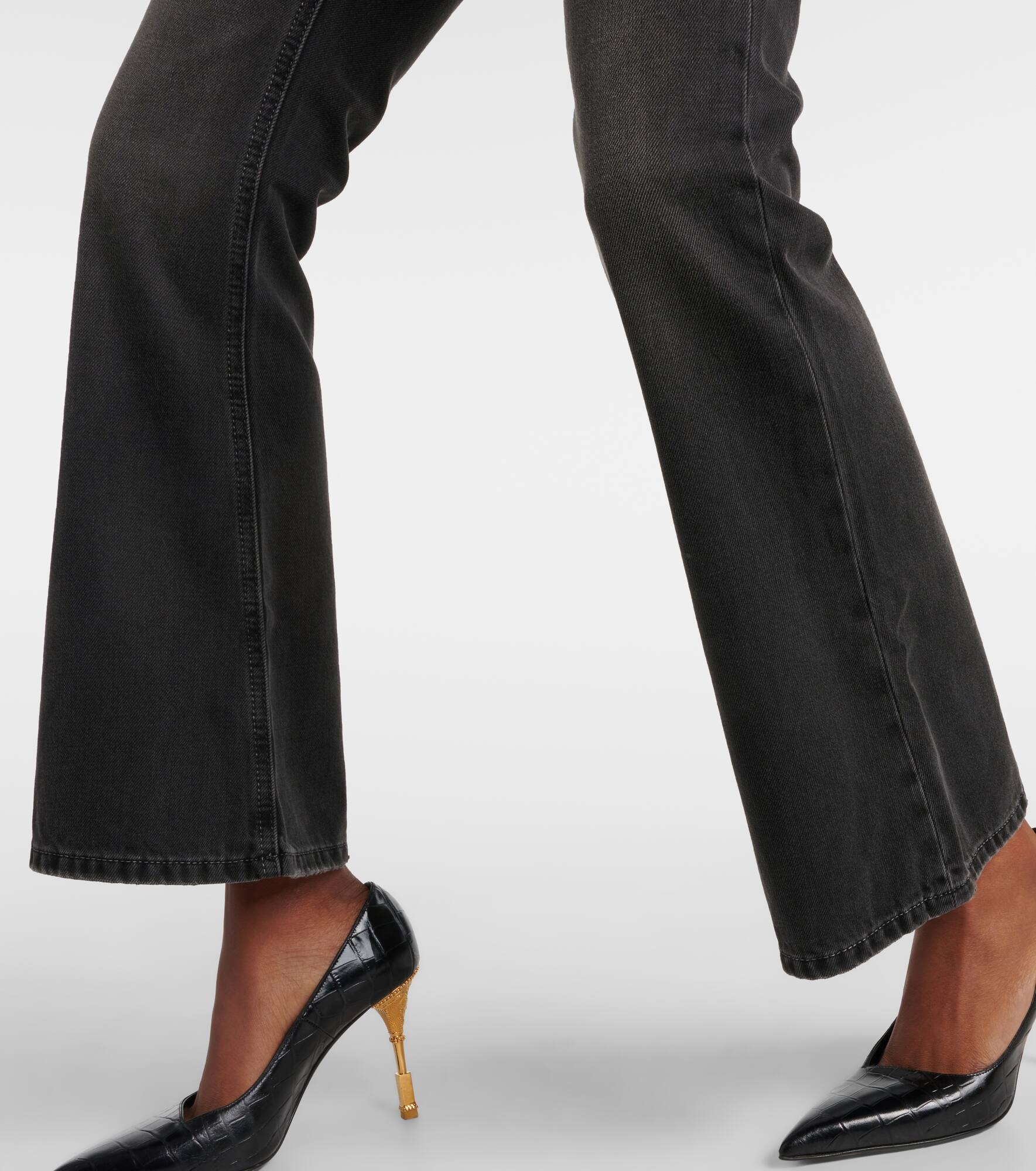 Western low-rise bootcut jeans - 6