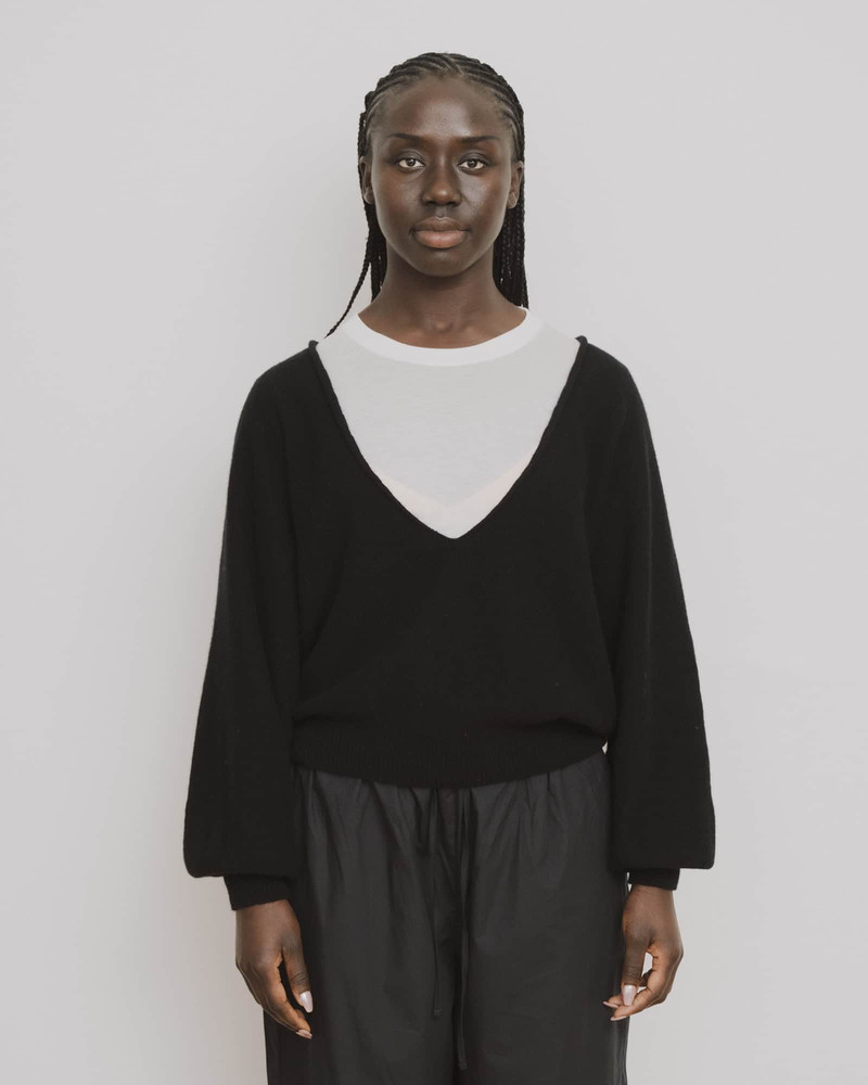 Soar V Neck - Recycled Cashmere 1