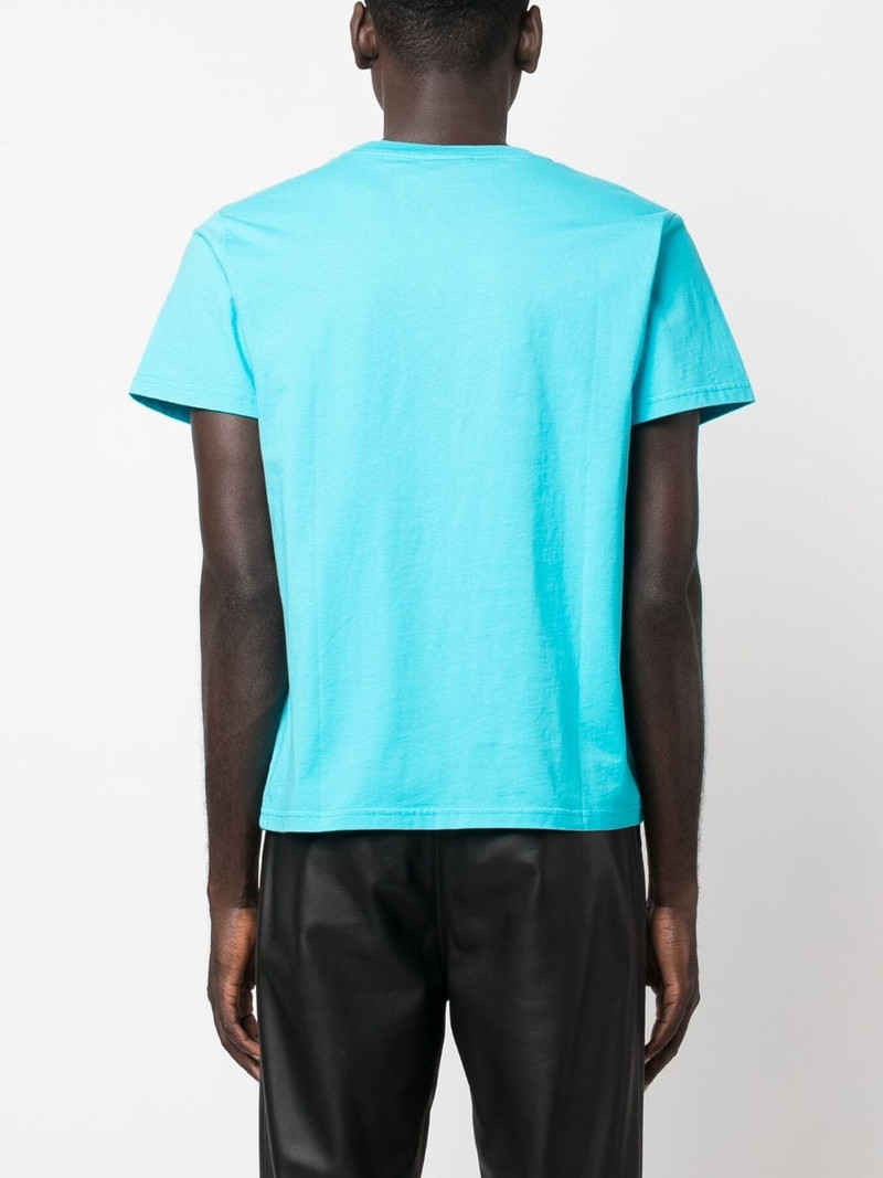 rhinestone-embellished organic cotton T-shirt 5