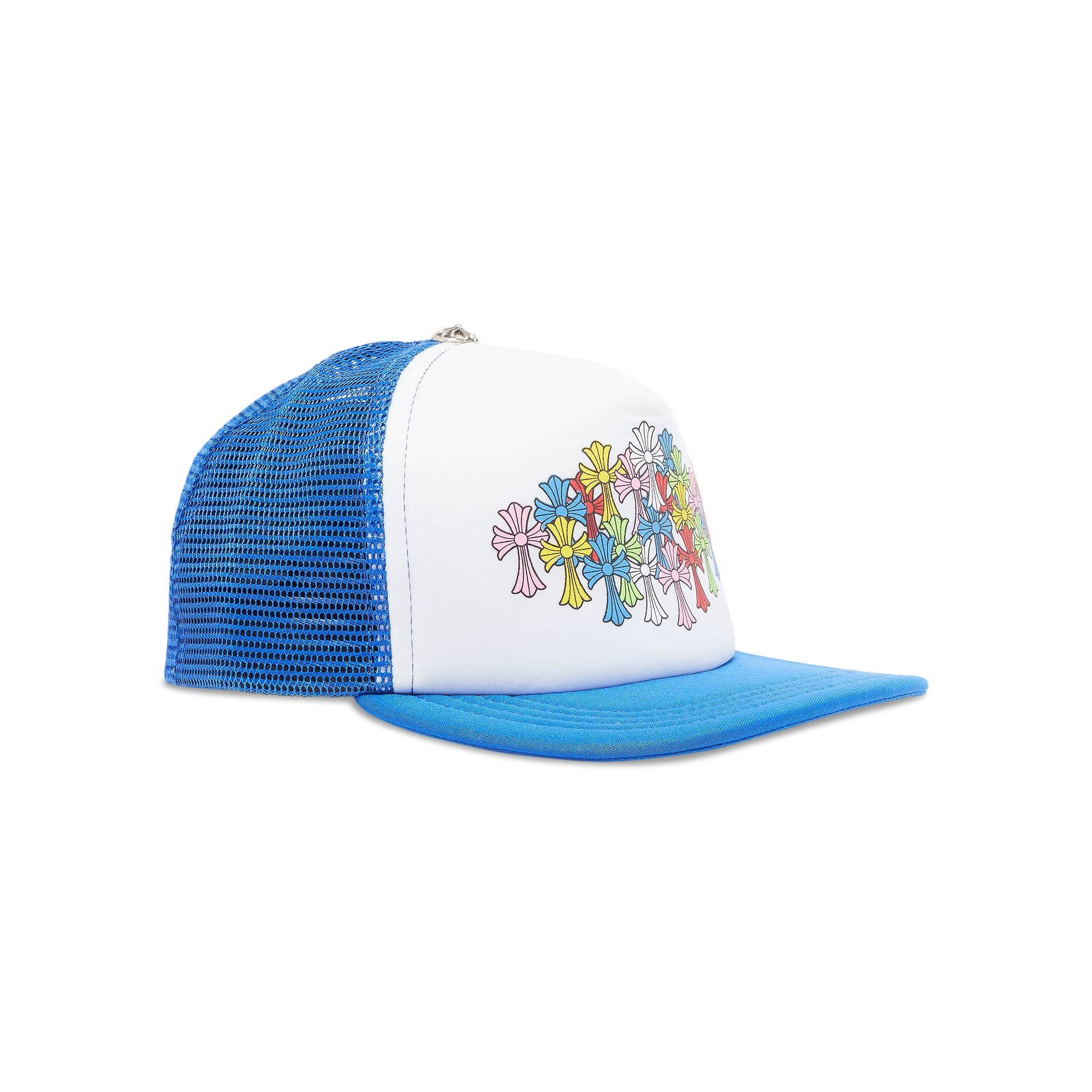 Chrome Hearts Crosse Trucker Hat 'Blue/White' - 2