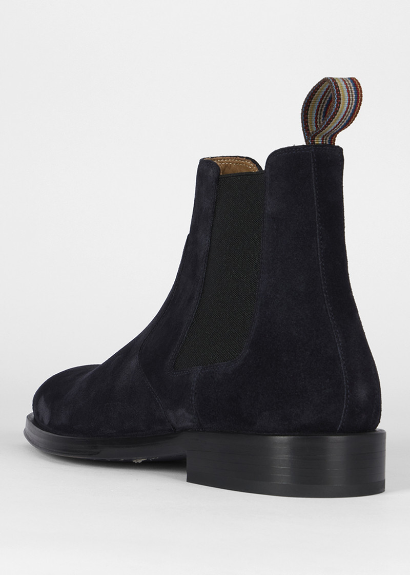 Navy Suede 'Lawson' Boots 4