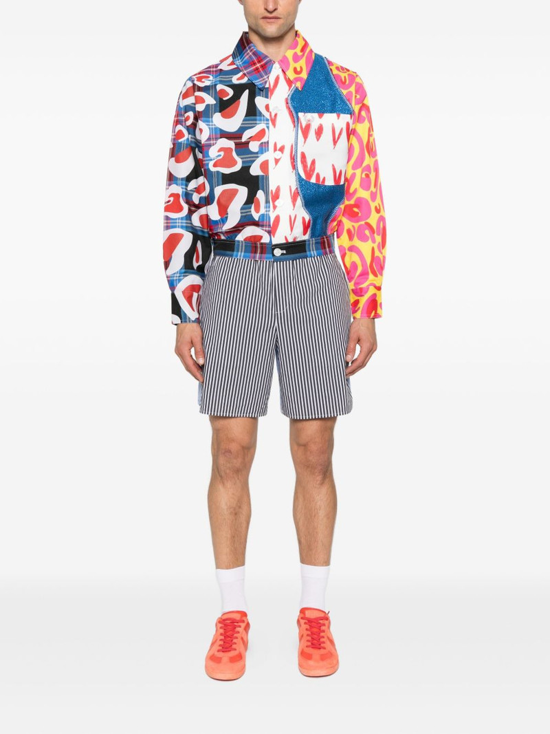 CHARLES JEFFREY LOVERBOY x Fred Perry cropped tartan patchwork jacket outlook