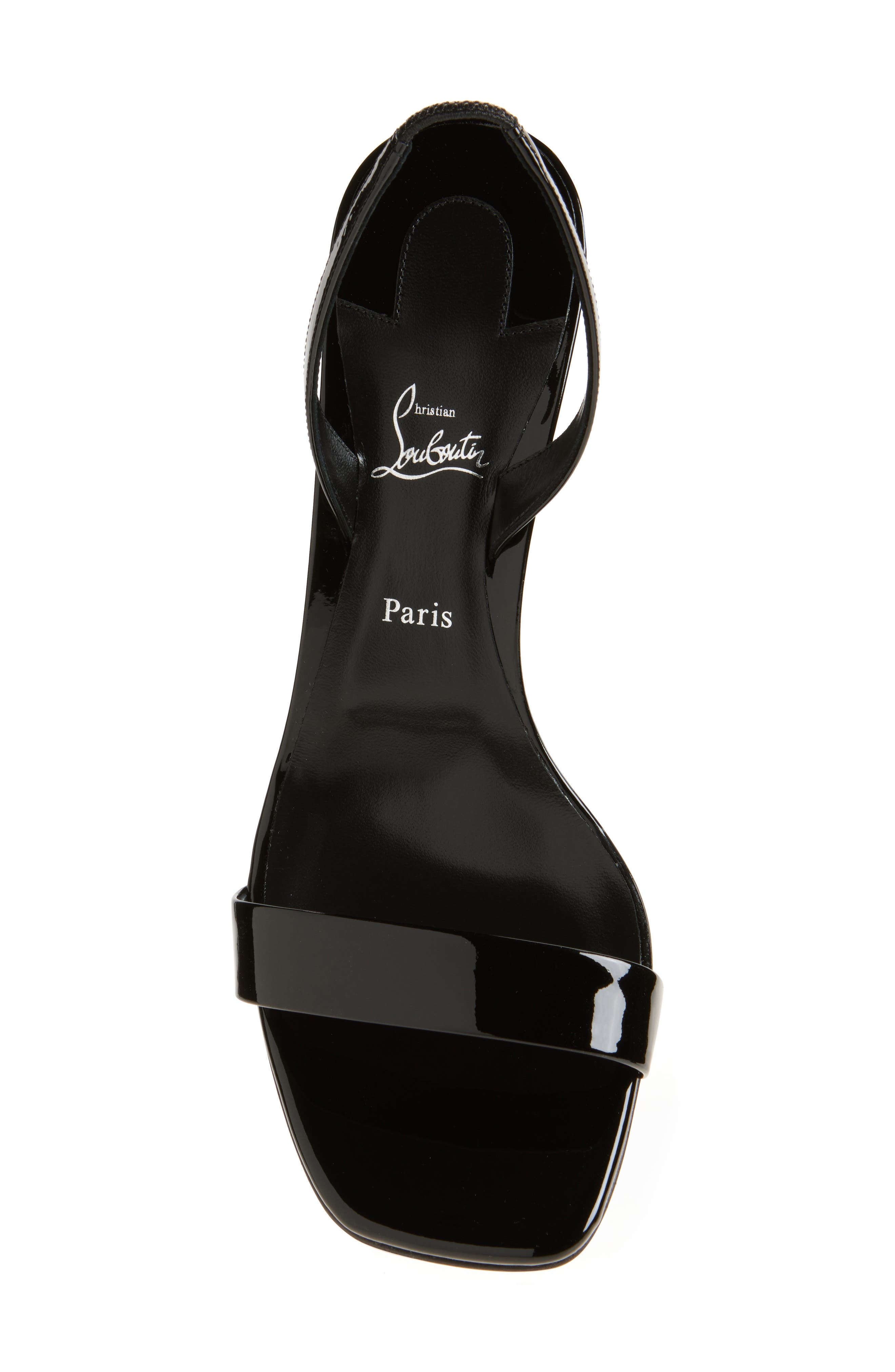 Christian Louboutin Condora Patent Leather Slingback Sandal (Women) in Black at Nordstrom - 5