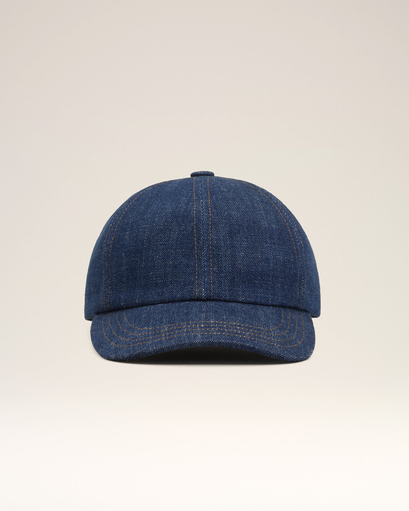 BLUE DENIM AMI PARIS SIDE PATCH CAP 4