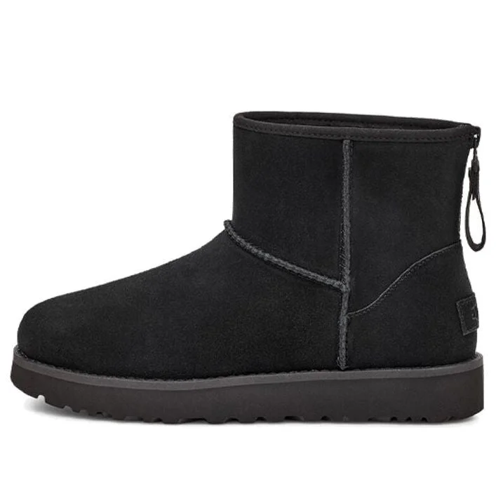 (WMNS) UGG Classic Mini Logo Zip 'Black' 1122671-BLK - 1