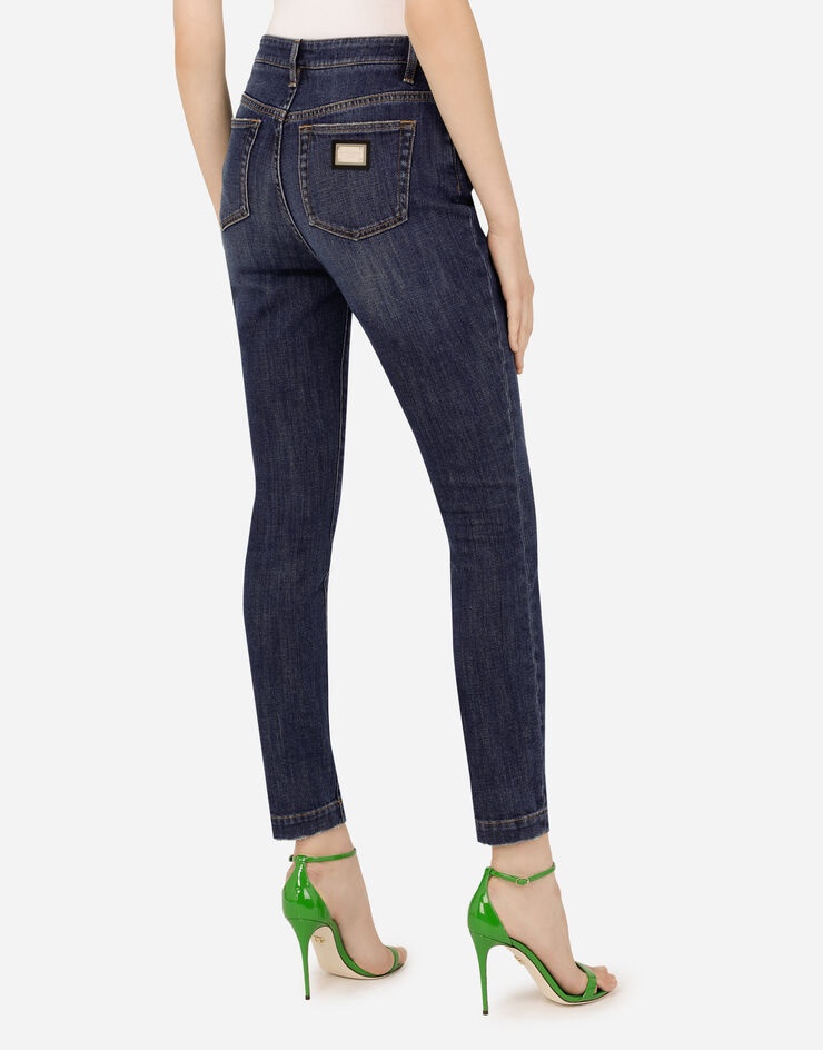 Deep blue denim Audrey jeans - 5