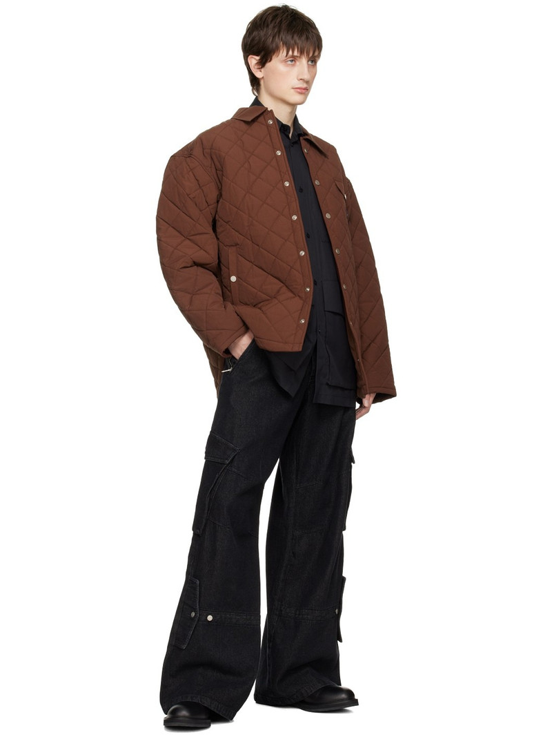EGONLAB Brown Quilted Jacket outlook