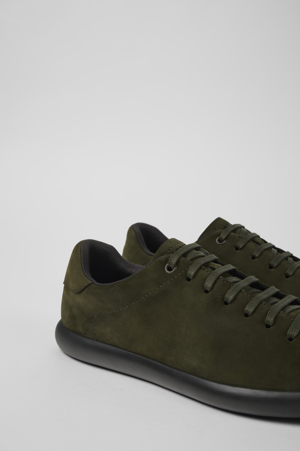 Green nubuck sneakers for men - 2