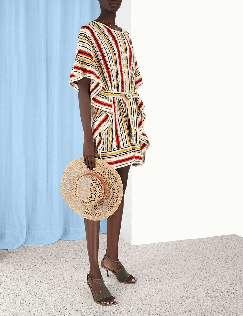 VITALI MULTI STRIPE PONCHO 8