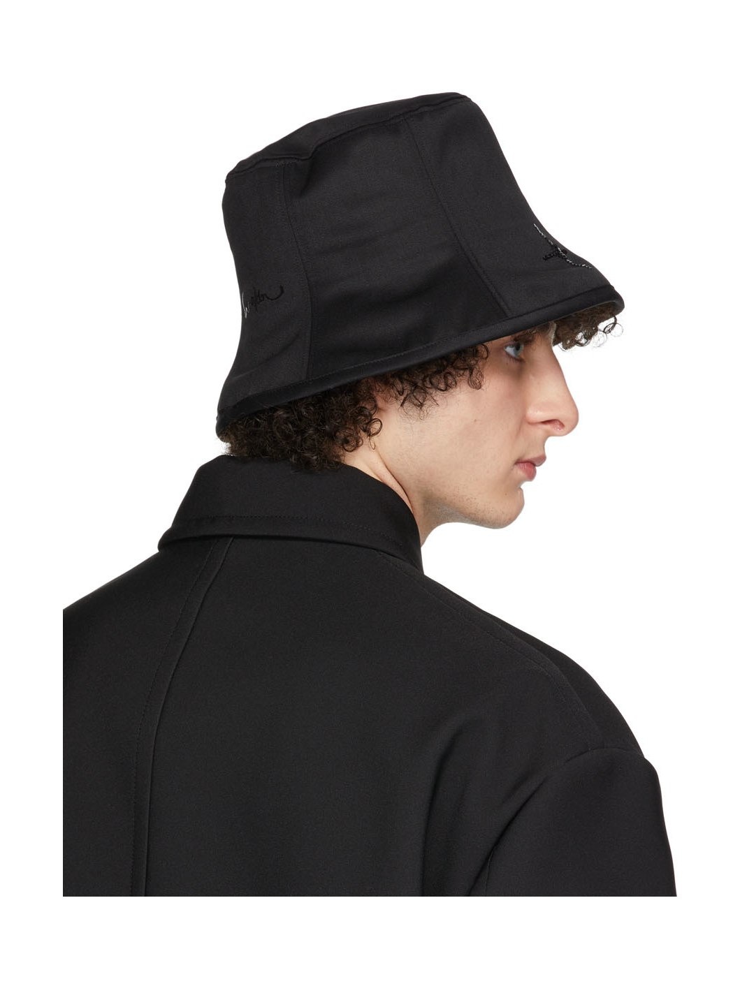 Black Angel Sequin 6-Panel Hat - 3