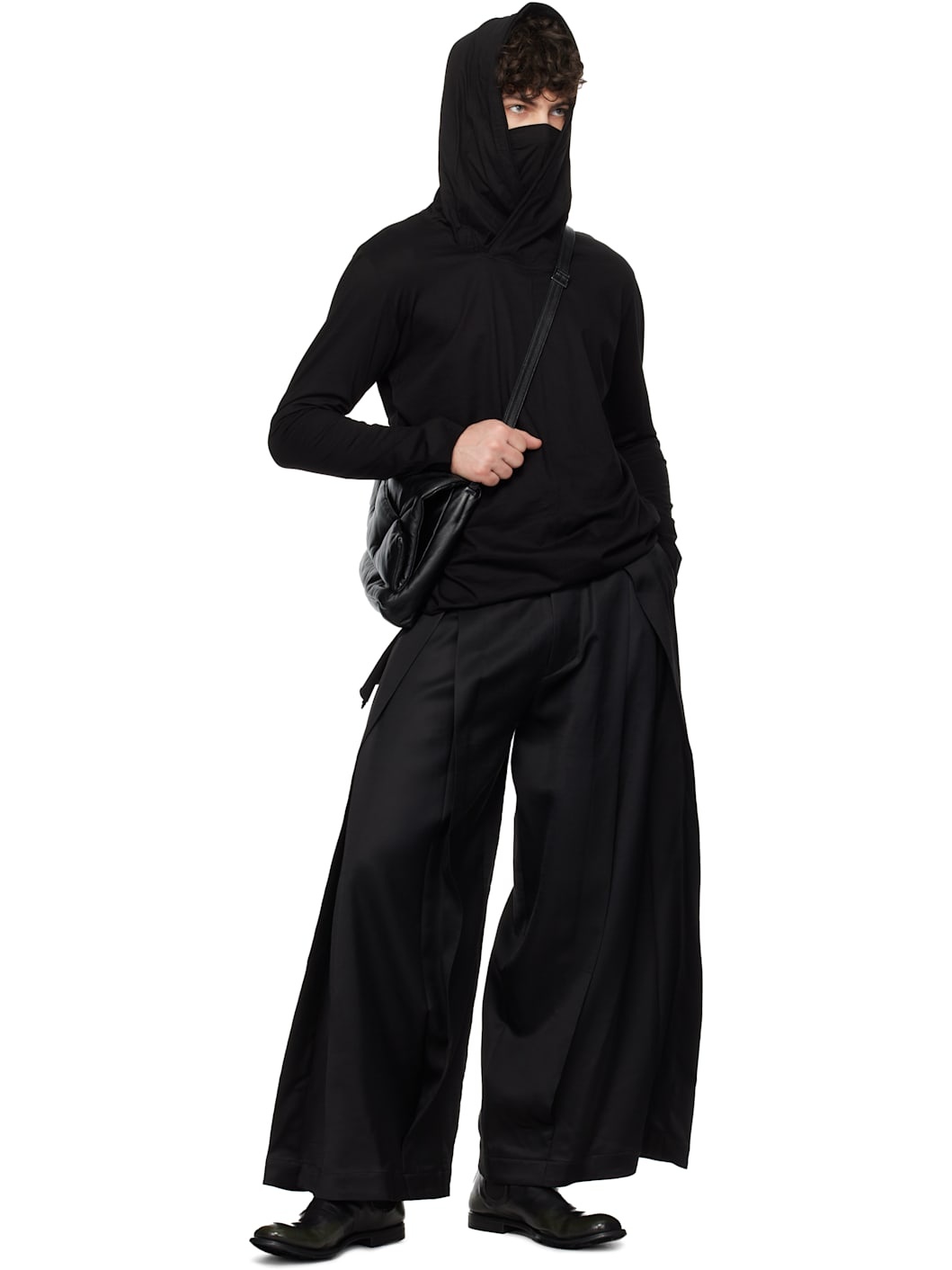 Black Ana-Kama Trousers - 4