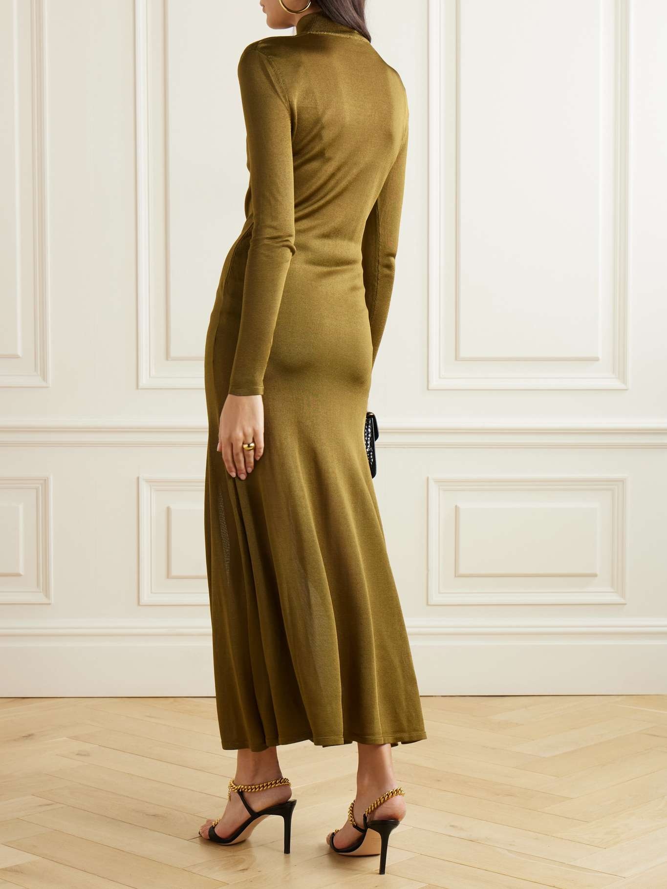 Jersey turtleneck gown - 3