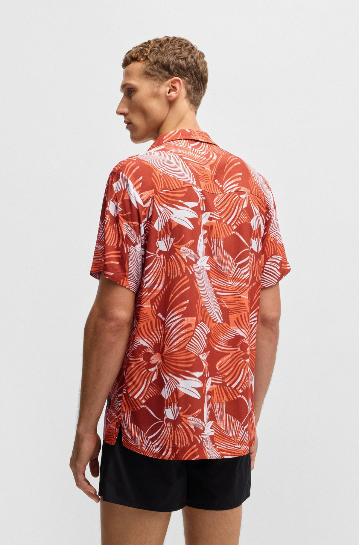 REGULAR-FIT BEACH SHIRT WITH ALL-OVER PRINT - 3